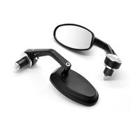 Motorcycle Mirror White Glass Handle Bar End Rearview Side For YZF R1 R6 2005 2006 2007 2008 2009 2010 2011 2012(Onecolor)