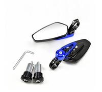 Motorcycle Mirrors 1 Pair 7/8" 22mm Motorcycle Aluminum Bar End Side Rearview Mirror Universal Motorbike Bike Handlebar Rear View Mirrors Motorbike Mirror(Blue)