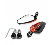 Motorcycle Mirrors 1 Pair 7/8" 22mm Motorcycle Aluminum Bar End Side Rearview Mirror Universal Motorbike Bike Handlebar Rear View Mirrors Motorbike Mirror(Red)