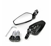 Motorcycle Mirrors 1 Pair 7/8" 22mm Motorcycle Aluminum Bar End Side Rearview Mirror Universal Motorbike Bike Handlebar Rear View Mirrors Motorbike Mirror(Black)