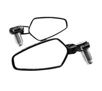 Motorcycle Mirrors 1 Pair 7/8" 22mm Universal Motorcycle Aluminum Rear View Black Handle Bar End Side Rearview Mirrors Motorbike Mirror