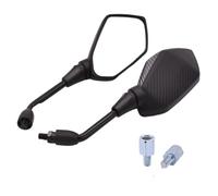Motorcycle Mirrors 10mm Motorcycle Mirrors Racing Sport Bike Rear View Mirror Fit Use For Suzuki TL1000 DL650 GSR 600 750 GSX S750 R600 R750 Motorbike Mirror(Carbon fiber)