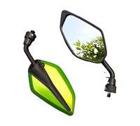 Motorcycle Mirrors 2Pcs/Pair Motorcycle Mirror Scooter E-Bike Rearview Mirrors Electrombile Back Side Convex Mirror 10mm Motorbike Mirror(12)