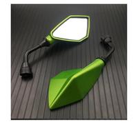 Motorcycle Mirrors 2Pcs Pair Motorcycle Rearview Mirror Modified Accessories For Scooter Off-road Vehicle Rearview Mirrors Back Side mirror(Green)