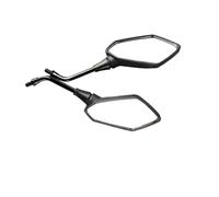 Motorcycle Mirrors 2Pcs/Pair Motorcycle Rearview Mirror Scooter E-Bike Rearview Mirrors Electrombile Back Side Convex Mirror 8mm 10mm Carbon Fiber Motorbike Mirror(10mm)