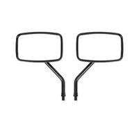 Motorcycle Mirrors 2PCS Universal 10mm Motorcycle Rearview Side Rear Mirror Scooter Black Rectangle Shape Motorbike Mirror