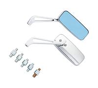 Motorcycle Mirrors 8mm 10mm Motorcycle Rear View Side Mirrors Universal Motorbike Mirror(Chrome)