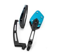 Motorcycle Mirrors 8MM 10MM Universal Motorcycle Rearview Mirror Wide Angle Adjustable Modified For Scooter For Electric For Bike For Moped(BLUE)