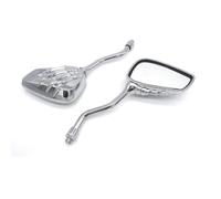Motorcycle Mirrors Chrome-plated Motorcycle Claw Rearview Mirror Universally Adapted To 10mm 8mm For Street Sports Motorcycles Motorbike Mirrors