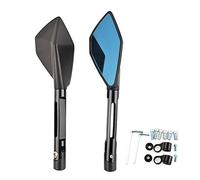 Motorcycle Mirrors Custom Motorcycle Rearview Side Mirrors 8mm 10mm Motorbike Mirror(Black)