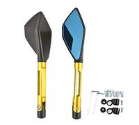 Motorcycle Mirrors Custom Motorcycle Rearview Side Mirrors 8mm 10mm Motorbike Mirror(Gold)