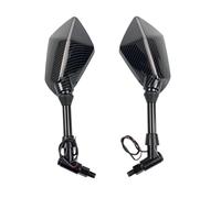 Motorcycle Mirrors Fit For Bmw R1200gs R1200GS R1200RT Universal 10mm Motorcycle Light Rearview Mirror Rear View Mirrors Housing Side(10mm Carbon)