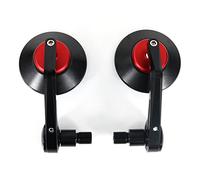 Motorcycle Mirrors Fit Use For Yamaha XSR900 XSR700 Tmax500 Tmax530 FZR600 FZR1000 CNC Rear View Mirror Handle Bar End Side Rearview Mirrors Motorbike Mirror(Red)