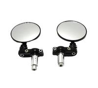 motorcycle mirrors For 2PCS 7/8" 22mm Universal Motorcycle Mirror Handlebar Aluminum Rear View Handle Bar End Side With Led Light adjustable motorcycles mirror