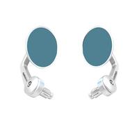 Motorcycle Mirrors For BMW Motorcycle HandleBar End Side Rear View Mirrors Scooter For 7/8" (22mm) Handle Bar Motorcycle Rear View Mirror(White)