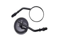 Motorcycle Mirrors For Cross For Bones 2008-2009 M8 Motorcycle Round Rearview Mirror Side Mirrors Retro Rear Mirrors(Black)