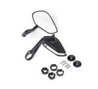 Motorcycle Mirrors For Daytona 660 For Daytona 675 Motorcycle Handlebar Rearview Bar End Mirror Motorbike Side(1 set Diamond Shape)