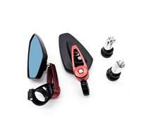 Motorcycle Mirrors For Ducati 999 For Monster 696 600 797 821 7/8'' Motorcycle Handle Bar End Mirror Rearview Mirror Rear View Mirrors(Red)