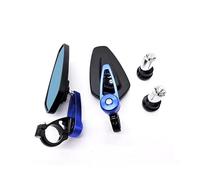 Motorcycle Mirrors For Ducati 999 For Monster 696 600 797 821 7/8'' Motorcycle Handle Bar End Mirror Rearview Mirror Rear View Mirrors(Blue)