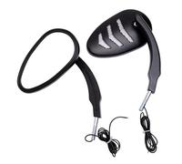 Motorcycle Mirrors For Dyna For Road For King Motorcycle LED Rearview Mirrors With Turn Signals Rear View Side Mirror Motorcycle Side Mirrors(Black)