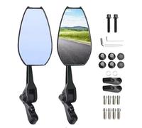 Motorcycle Mirrors for Handlebars - Scooter Mirrors | Anti-glare High Definition Reflector Vibration-resistant for Street Riding Commuting Racing Mountain Biking