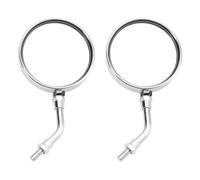 Motorcycle Mirrors For Kawasaki For KZ1000A For Z1000A 1977-1978 Set Of 2 Universal Chrome Round Mirrors 10MM With Long Short Stem Motorbike Mirror