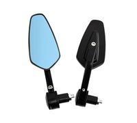 motorcycle mirrors For Motorcycle Handle Bar End Mirror 7/8" 22 Mm Side Rearview Mirrors Smoke Blue Lens motor rear view mirror