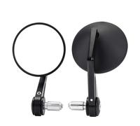 Motorcycle Mirrors For Motorcycle Handlebar Mirror 360 Degrees Ball-Type Adjustment Bar End Mirrors Universal 7/8” Rearview Part Rear View Mirrors(Round)