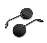 Motorcycle Mirrors For Mountain For Road A Pair Scooter Mirrors Motorbike Rear View Mirror M8 M10 Round Oval Convex Rear View Mirrors(M10)