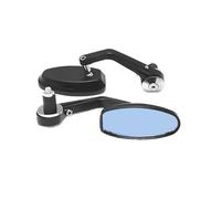 motorcycle mirrors For Royal For Enfield Bullet/Meteor/Classic 350 500 Interceptor 650 Aluminium Motorcycle Handlebar End Rearview Mirrors motor rear view mirror(Silver-NO)