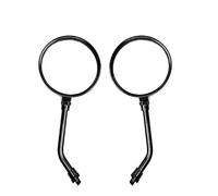 Motorcycle Mirrors For Scooter For E-Bike Mirrors Universal 10mm Rearview Mirrors Adjustable ABS HD Vision Side Mirror Motorcycle Rear View Mirror(2 Pcs Long-Black)
