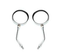 Motorcycle Mirrors For Scooter For E-Bike Mirrors Universal 10mm Rearview Mirrors Adjustable ABS HD Vision Side Mirror Motorcycle Rear View Mirror(2 Pcs Short-Silver)