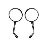 Motorcycle Mirrors For Scooter For E-Bike Mirrors Universal 10mm Rearview Mirrors Adjustable ABS HD Vision Side Mirror Motorcycle Rear View Mirror(2 Pcs Short-Black)