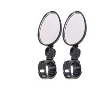 motorcycle mirrors For Universal Motorcycle Handlebar Mounts Reflectors 360 Degree Rotation Auxiliary Wide Angle Convex Mirror Bicycle adjustable motorcycles mirror(Elliptical 2X)