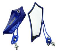 motorcycle mirrors For Universal Motorcycle Motorbike Bike 8mm 10mm Rear View Side Scooter ATV Bicycle Rearview Mirrors With Adaptor adjustable motorcycles mirror(Blue)