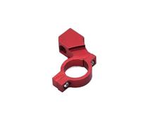 motorcycle mirrors For Universal Motorcycle Rearview Handlebar Mirror Mount Holder Adapter Clamp Base Bracket Stand Black Red Blue motorbike mirror(1 PCS 10mm Red)