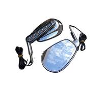 Motorcycle Mirrors For V-ROD For VRSCF 2009 2010 2011 2012-2017 1Pair Motorcycle Mirror Muscle LED Turn Signals Light Moto Rear Side View Mirrors