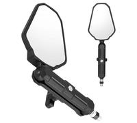 Motorcycle Mirrors M8 M10 Bolt Handlebar Mirror Universal Motorcycle Rearview Mirrors Foldable 360° Adjustment