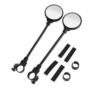 Motorcycle Mirrors Motorbike Motorcycle Handlebar Rearview Mirror Shockproof Convex Universal Rotatable And Adjustable Wide Angle Rear View Motorcycle Rearview Mirror(2Piece)