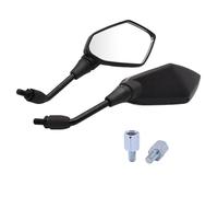 Motorcycle Mirrors Motorcycle Mirror Carbon Fiber White Glass Rearview Mirrors For CB190R VT1100 For GROM MSX125 300