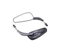 Motorcycle Mirrors Motorcycle Rear View Mirrors Left Right Aluminum Side Mirrors Autocycle Accessories Replace Motorbike Mirror(Black)