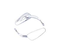 Motorcycle Mirrors Motorcycle Rear View Mirrors Left Right Aluminum Side Mirrors Autocycle Accessories Replace Motorbike Mirror(Silver)