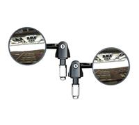 Motorcycle Mirrors Motorcycle Rear View Mirrors Round 7/8" Handle Bar End Foldable Motorbike Side For Cafe For Racer Universal(Convex)