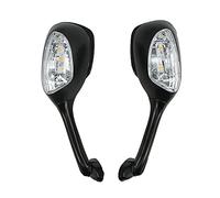 Motorcycle Mirrors Motorcycle Rearview Rear View Side Mirrors With Turn Signal Light Fit Use For Suzuki GSXR 600 750 1000 2006-2010 K6 K7 K8 SV650 650S Motorbike Mirror(Clear)