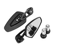 Motorcycle Mirrors Motorcycle Swivel Universal 7/8" Handle Bar End Billet Aluminum Side Rearview Mirror Motorbike Mirror