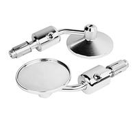 Motorcycle Mirrors Motorcycle Universal CNC Aluminum Rear View 3" Handle Bar End 7/8" Mirrors Motorbike Mirror(Silver)