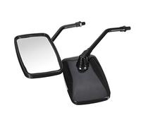 Motorcycle Mirrors Pair Black 10MM Thread Rectangle Rearview Side Mirrors For Motorcycle Scooter