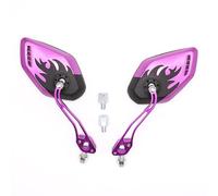 Motorcycle Mirrors Personalized Color Aluminum Alloy Universal Motorcycle Rearview Mirror Scooter Modification Accessories Motorbike Mirror(Purple)