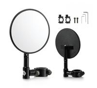 Motorcycle Mirrors Set,7/8 inches 22mm Handlebar clamps,Universal Motorbike Mirrors with Extra M10 M8 Foldable Motorbike Rearview Mirror for Street Bike Sport Bike Scooter Cruiser ATV Moto