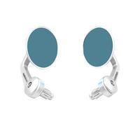 Motorcycle Mirrors Set For Bmw Motorcycle HandleBar End Side Rear View Mirrors Scooter For 7 8" 22mm Handle Bar(White)